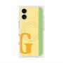 プレミアムスクエアケース with MagSafe［ オリジナル - initial color line - G yellow ］