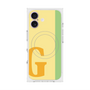 プレミアムスクエアケース with MagSafe［ オリジナル - initial color line - G yellow ］