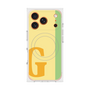 プレミアムスクエアケース with MagSafe［ オリジナル - initial color line - G yellow ］