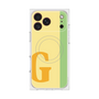 プレミアムスクエアケース with MagSafe［ オリジナル - initial color line - G yellow ］