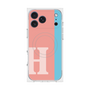 プレミアムスクエアケース with MagSafe［ オリジナル - initial color line - H pink ］