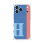 プレミアムスクエアケース with MagSafe［ オリジナル - initial color line - H blue ］
