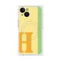 プレミアムスクエアケース with MagSafe［ オリジナル - initial color line - H yellow ］