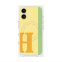 プレミアムスクエアケース with MagSafe［ オリジナル - initial color line - H yellow ］