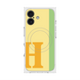 プレミアムスクエアケース with MagSafe［ オリジナル - initial color line - H yellow ］
