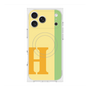 プレミアムスクエアケース with MagSafe［ オリジナル - initial color line - H yellow ］