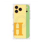 プレミアムスクエアケース with MagSafe［ オリジナル - initial color line - H yellow ］
