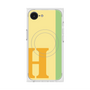プレミアムスクエアケース with MagSafe［ オリジナル - initial color line - H yellow ］