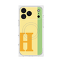 プレミアムスクエアケース with MagSafe［ オリジナル - initial color line - H yellow ］