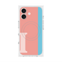プレミアムスクエアケース with MagSafe［ オリジナル - initial color line - I pink ］