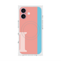 プレミアムスクエアケース with MagSafe［ オリジナル - initial color line - I pink ］