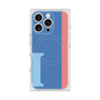 プレミアムスクエアケース with MagSafe［ オリジナル - initial color line - I blue ］