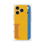 プレミアムスクエアケース with MagSafe［ オリジナル - initial color line - I orange ］