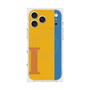 プレミアムスクエアケース with MagSafe［ オリジナル - initial color line - I orange ］