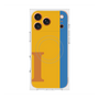 プレミアムスクエアケース with MagSafe［ オリジナル - initial color line - I orange ］