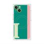 プレミアムスクエアケース with MagSafe［ オリジナル - initial color line - I green ］