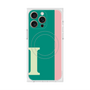 プレミアムスクエアケース with MagSafe［ オリジナル - initial color line - I green ］