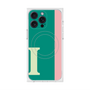 プレミアムスクエアケース with MagSafe［ オリジナル - initial color line - I green ］