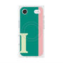 プレミアムスクエアケース with MagSafe［ オリジナル - initial color line - I green ］