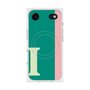 プレミアムスクエアケース with MagSafe［ オリジナル - initial color line - I green ］