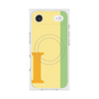 プレミアムスクエアケース with MagSafe［ オリジナル - initial color line - I yellow ］