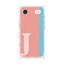 プレミアムスクエアケース with MagSafe［ オリジナル - initial color line - J pink ］
