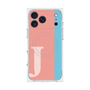 プレミアムスクエアケース with MagSafe［ オリジナル - initial color line - J pink ］