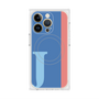 プレミアムスクエアケース with MagSafe［ オリジナル - initial color line - J blue ］