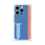 プレミアムスクエアケース with MagSafe［ オリジナル - initial color line - J blue ］