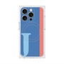 プレミアムスクエアケース with MagSafe［ オリジナル - initial color line - J blue ］