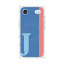 プレミアムスクエアケース with MagSafe［ オリジナル - initial color line - J blue ］