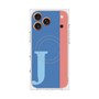 プレミアムスクエアケース with MagSafe［ オリジナル - initial color line - J blue ］
