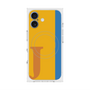 プレミアムスクエアケース with MagSafe［ オリジナル - initial color line - J orange ］