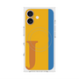 プレミアムスクエアケース with MagSafe［ オリジナル - initial color line - J orange ］