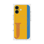 プレミアムスクエアケース with MagSafe［ オリジナル - initial color line - J orange ］