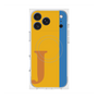 プレミアムスクエアケース with MagSafe［ オリジナル - initial color line - J orange ］