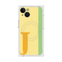 プレミアムスクエアケース with MagSafe［ オリジナル - initial color line - J yellow ］
