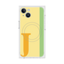プレミアムスクエアケース with MagSafe［ オリジナル - initial color line - J yellow ］
