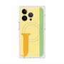 プレミアムスクエアケース with MagSafe［ オリジナル - initial color line - J yellow ］