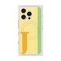 プレミアムスクエアケース with MagSafe［ オリジナル - initial color line - J yellow ］
