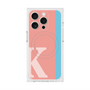 プレミアムスクエアケース with MagSafe［ オリジナル - initial color line - K pink ］