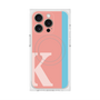 プレミアムスクエアケース with MagSafe［ オリジナル - initial color line - K pink ］