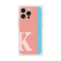 プレミアムスクエアケース with MagSafe［ オリジナル - initial color line - K pink ］