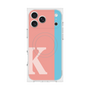 プレミアムスクエアケース with MagSafe［ オリジナル - initial color line - K pink ］