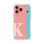プレミアムスクエアケース with MagSafe［ オリジナル - initial color line - K pink ］