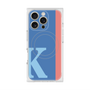 プレミアムスクエアケース with MagSafe［ オリジナル - initial color line - K blue ］