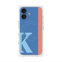 プレミアムスクエアケース with MagSafe［ オリジナル - initial color line - K blue ］