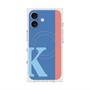 プレミアムスクエアケース with MagSafe［ オリジナル - initial color line - K blue ］