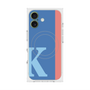 プレミアムスクエアケース with MagSafe［ オリジナル - initial color line - K blue ］