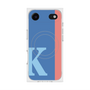 プレミアムスクエアケース with MagSafe［ オリジナル - initial color line - K blue ］